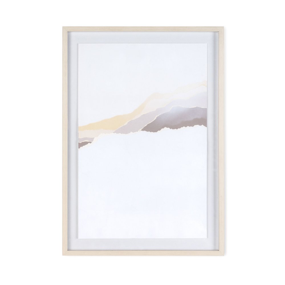 Veiled Vista II Gray Shadowbox Textual Art Wall Art HomeRoots