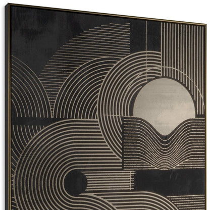 Nocturnal Brilliance Gold Floater Frame Wall Art HomeRoots