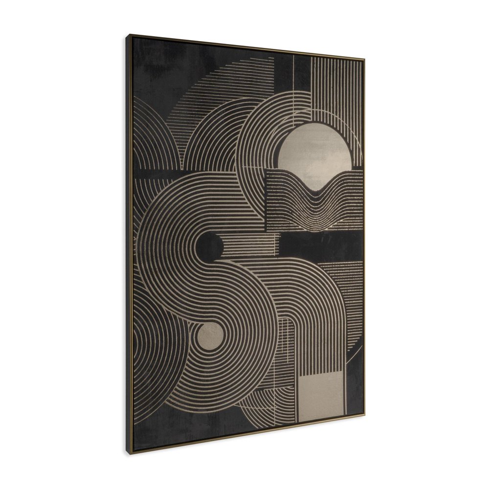 Nocturnal Brilliance Gold Floater Frame Wall Art HomeRoots
