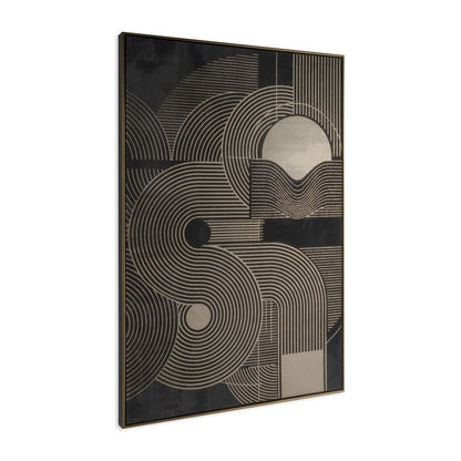 Nocturnal Brilliance Gold Floater Frame Wall Art HomeRoots
