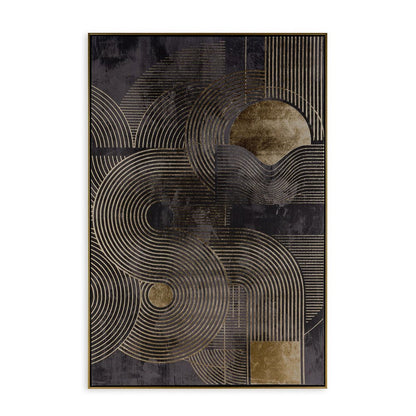 Nocturnal Brilliance Gold Floater Frame Wall Art HomeRoots