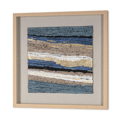 Stratified Echoes Brown Shadowbox Textual Art Wall Art HomeRoots