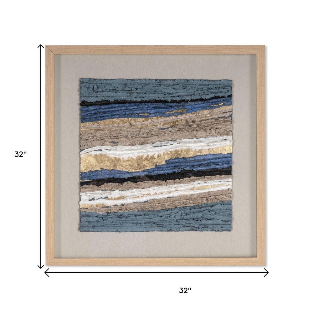 Stratified Echoes Brown Shadowbox Textual Art Wall Art — view 8