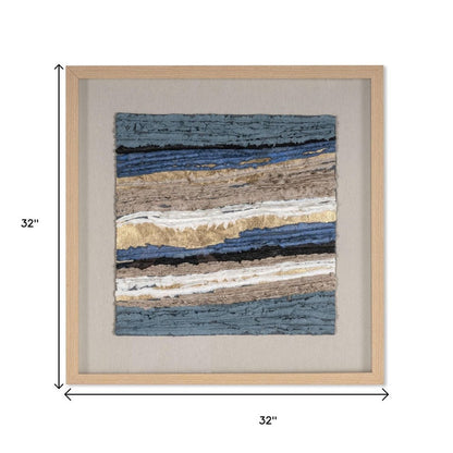 Stratified Echoes Brown Shadowbox Textual Art Wall Art HomeRoots