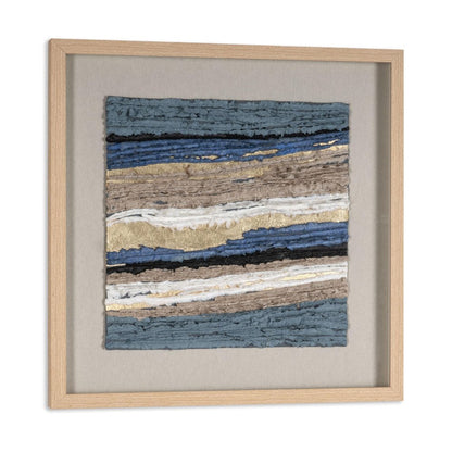 Stratified Echoes Brown Shadowbox Textual Art Wall Art HomeRoots