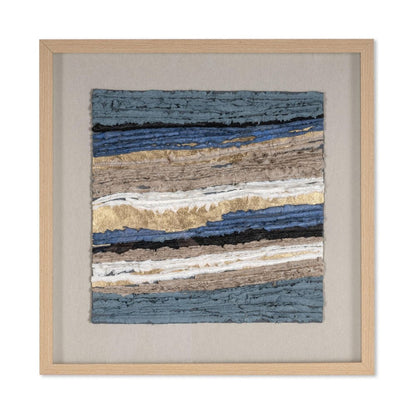 Stratified Echoes Brown Shadowbox Textual Art Wall Art HomeRoots
