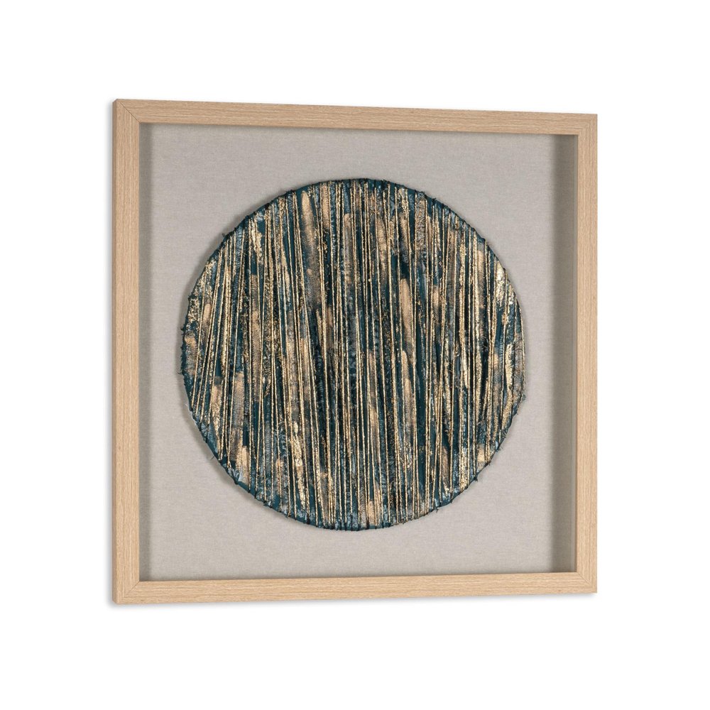 Azure Harmony Brown Shadowbox Minimalistic Wall Art HomeRoots