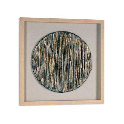 Azure Harmony Brown Shadowbox Minimalistic Wall Art HomeRoots