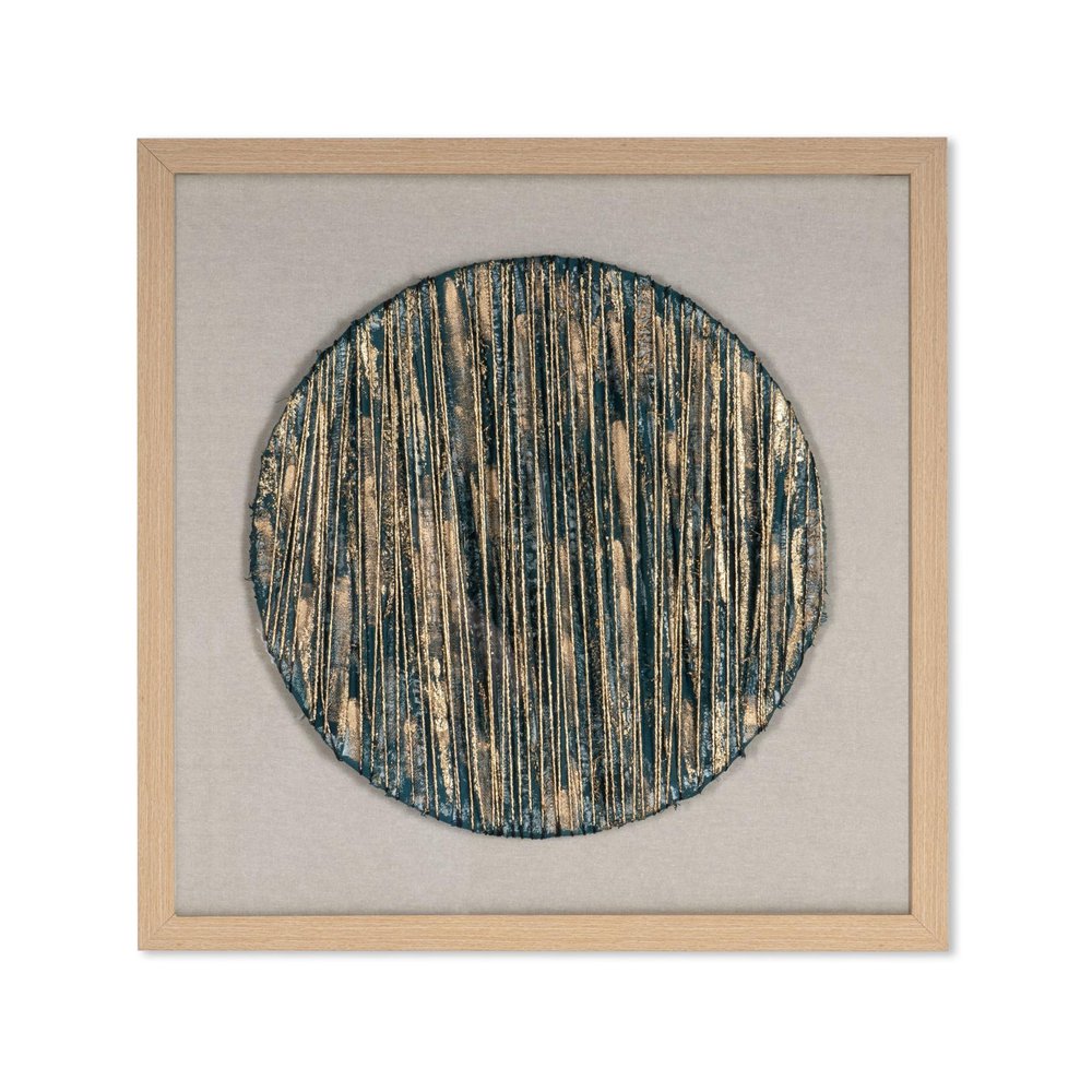 Azure Harmony Brown Shadowbox Minimalistic Wall Art HomeRoots