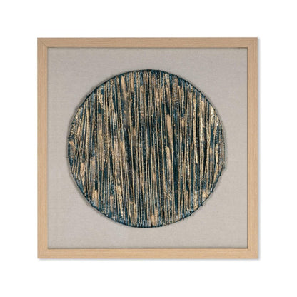 Azure Harmony Brown Shadowbox Minimalistic Wall Art HomeRoots