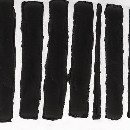 Monochrome Rhythms Hand Painted Black Floater Frame Wall Art HomeRoots