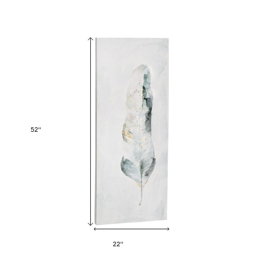 Plume S2 Hand Painted Unframed Wall Art HomeRoots