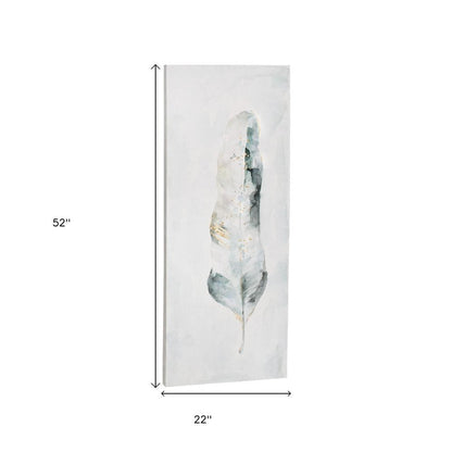 Plume S2 Hand Painted Unframed Wall Art HomeRoots