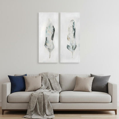 Plume S2 Hand Painted Unframed Wall Art HomeRoots