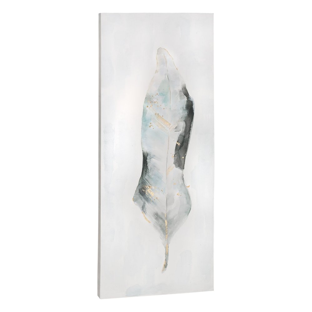 Plume S2 Hand Painted Unframed Wall Art HomeRoots