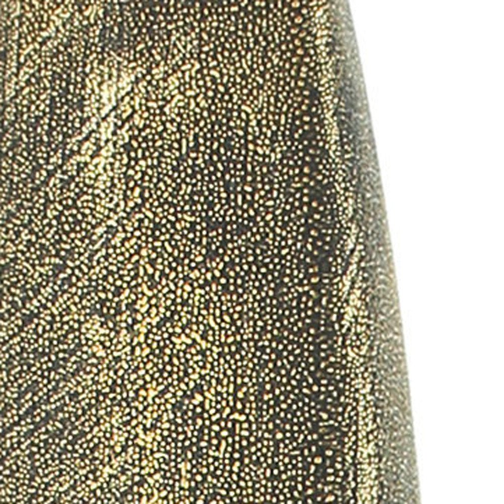47" Gold Tapered Ceramic Floor Vase HomeRoots