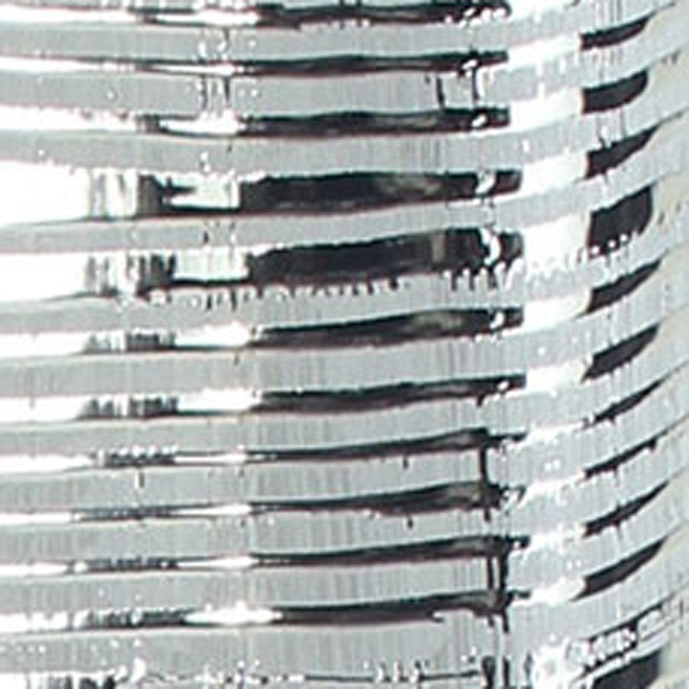 48" Silver Striped Tapered Ceramic Floor Vase HomeRoots