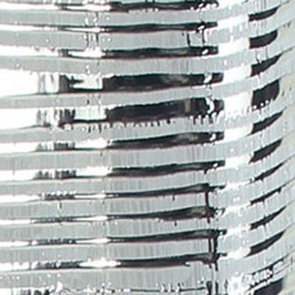 48" Silver Striped Tapered Ceramic Floor Vase HomeRoots