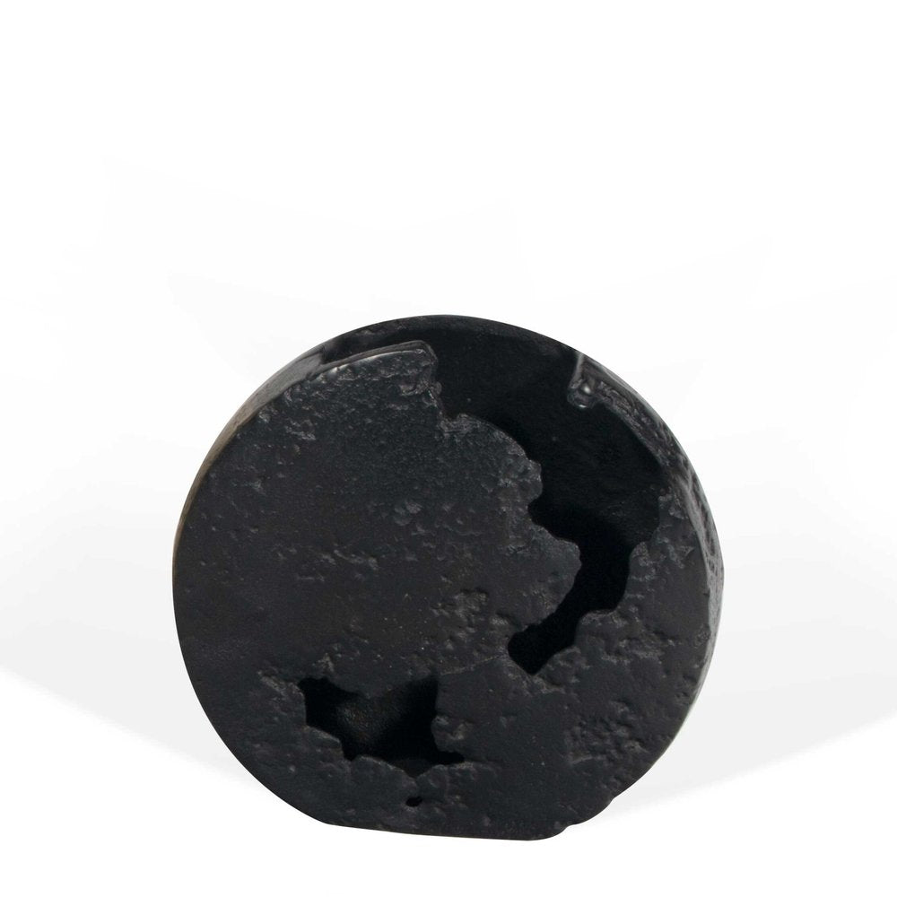 8" Black Hammered Round Aluminum Table Vase HomeRoots