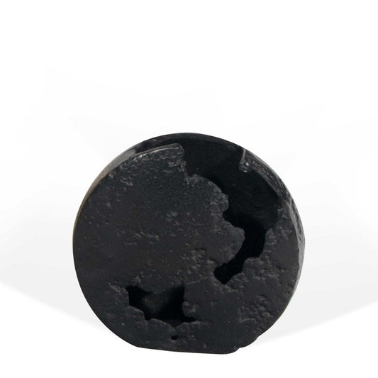 8" Black Hammered Round Aluminum Table Vase HomeRoots