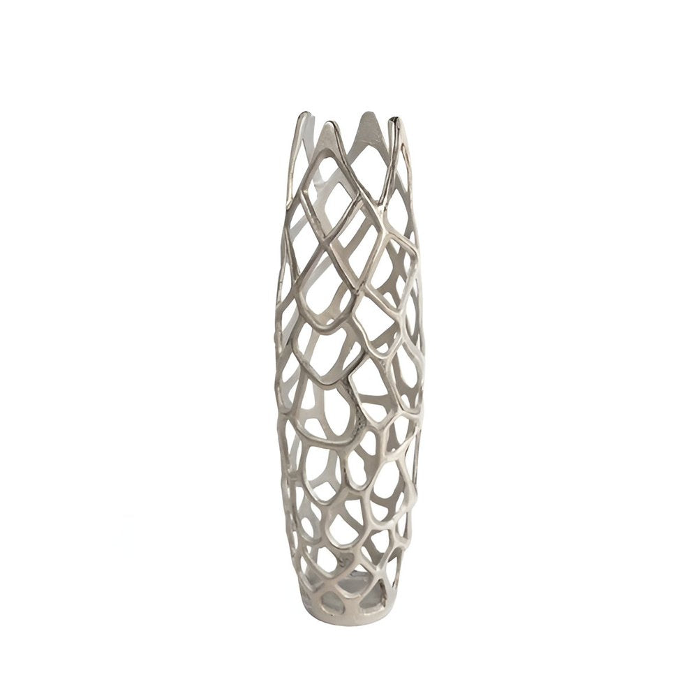 27" Cylinder Aluminum Floor Vase HomeRoots