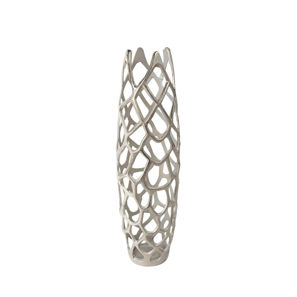 27" Cylinder Aluminum Floor Vase HomeRoots