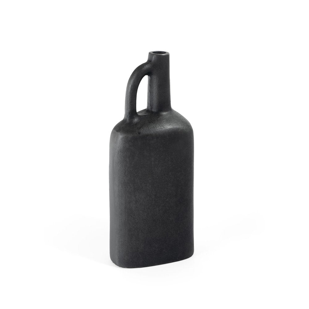 11" Gray Aluminum Jug Table Vase HomeRoots