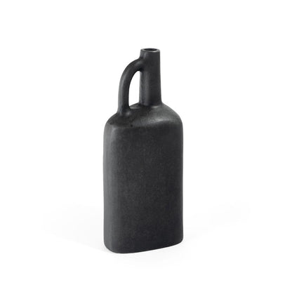 11" Gray Aluminum Jug Table Vase HomeRoots