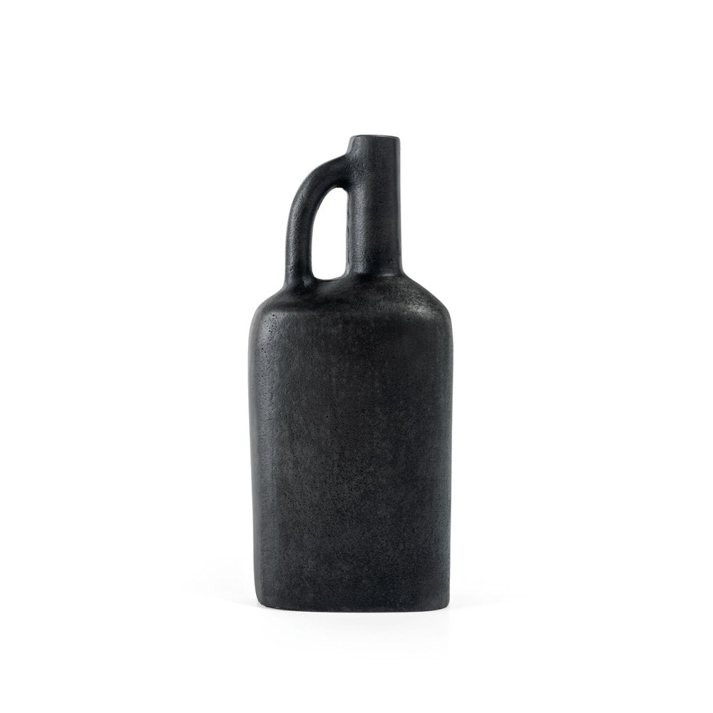 11" Gray Aluminum Jug Table Vase HomeRoots