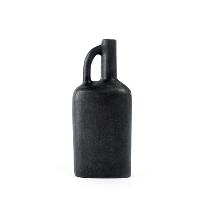 11" Gray Aluminum Jug Table Vase HomeRoots