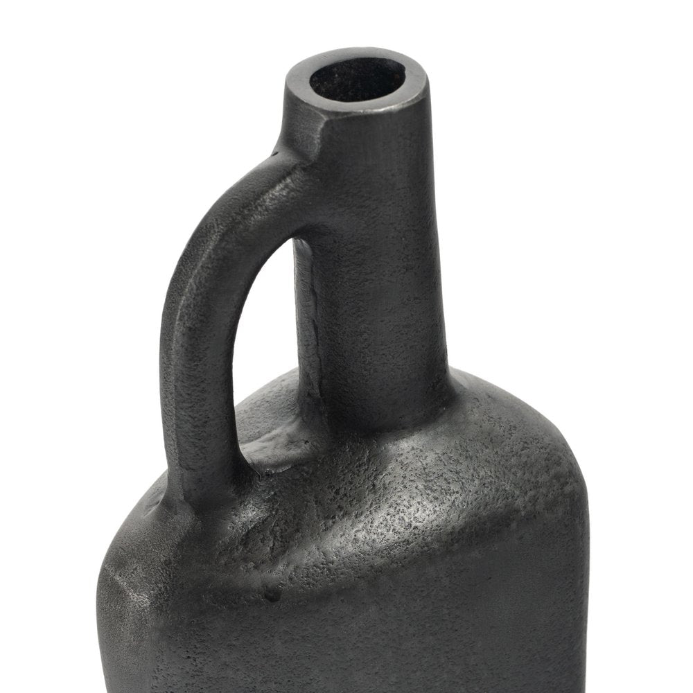 11" Gray Aluminum Jug Table Vase HomeRoots