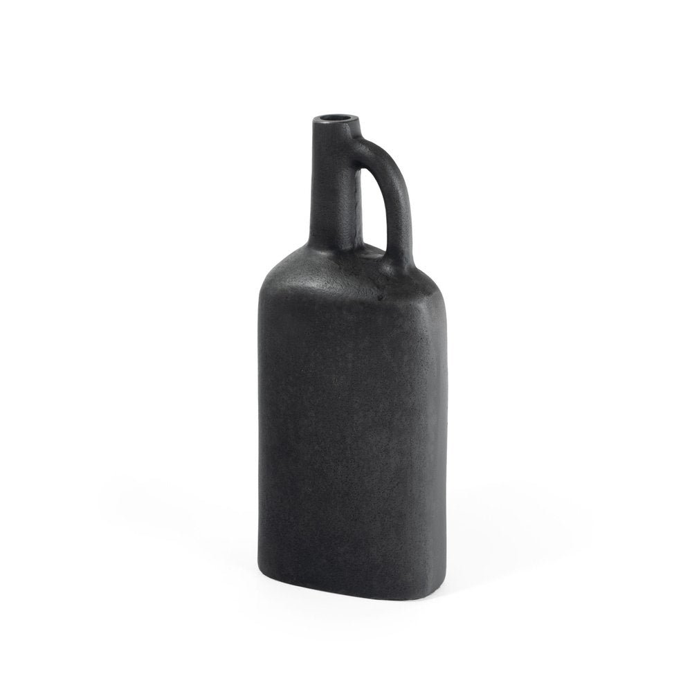 11" Gray Aluminum Jug Table Vase HomeRoots