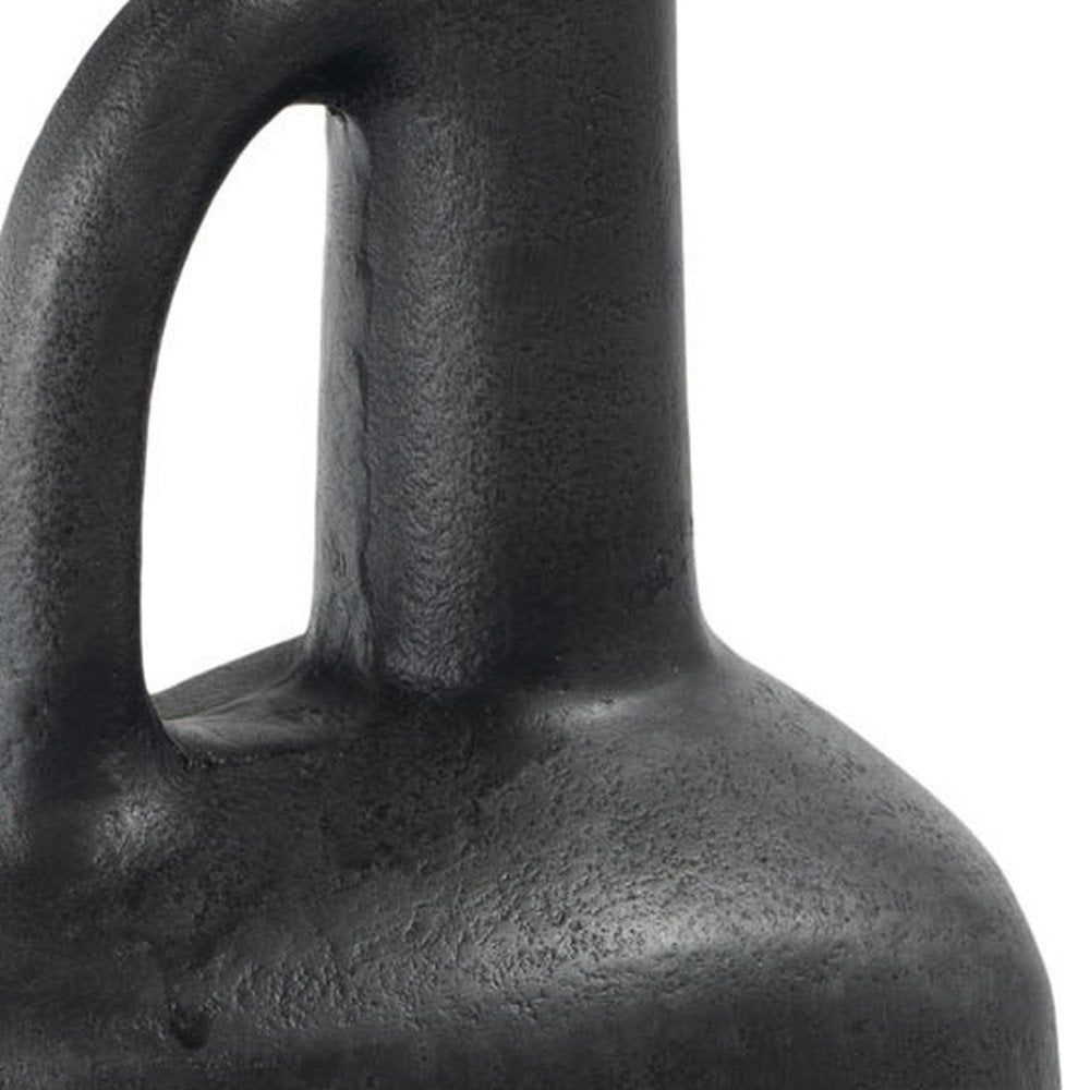11" Gray Aluminum Jug Table Vase HomeRoots