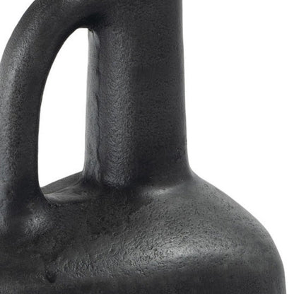 11" Gray Aluminum Jug Table Vase HomeRoots