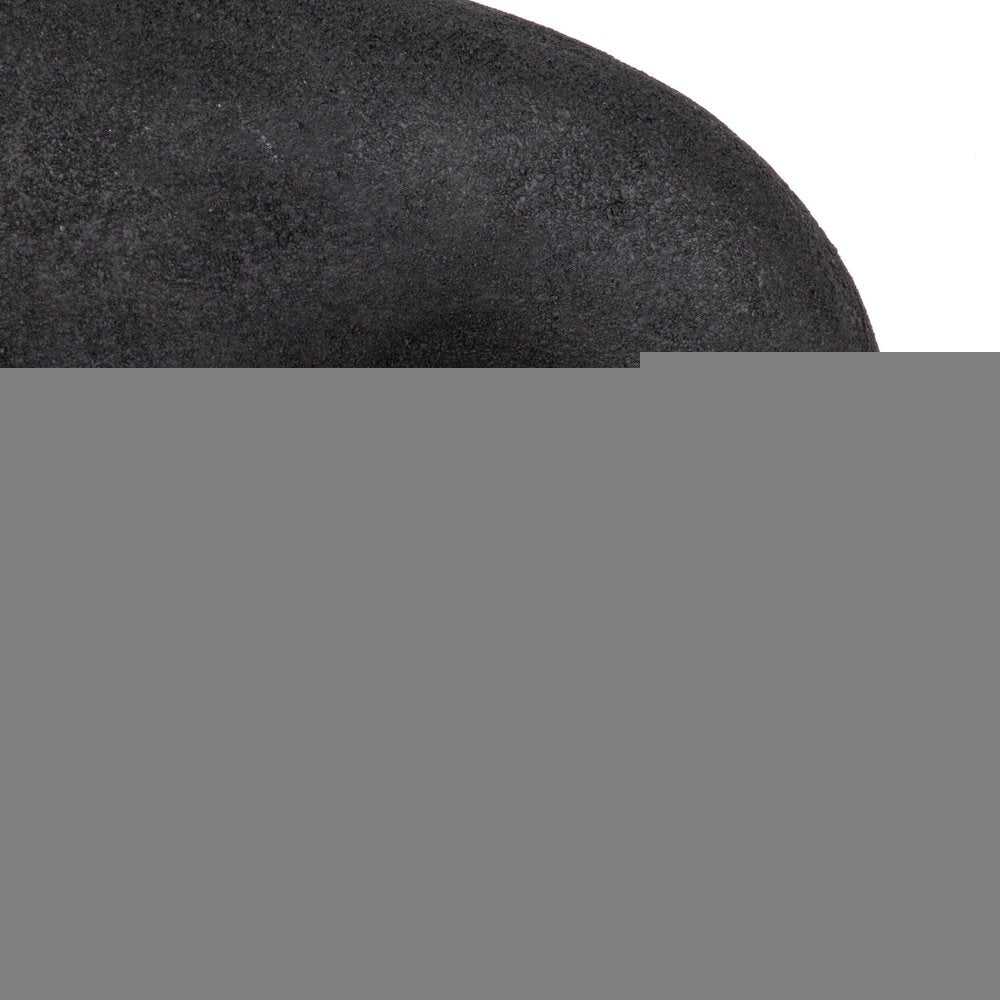 12" Black Aluminum Modern Abstract Table Vase HomeRoots