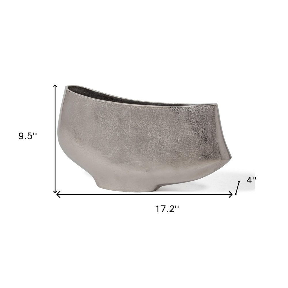 10" Nickel Aluminum Table Vase HomeRoots