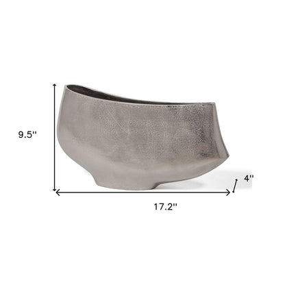 10" Nickel Aluminum Table Vase HomeRoots