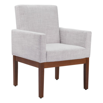 Gray and Black Upholstered Dining Arm Chair HomeRoots