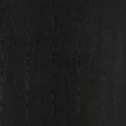 32" Black and Walnut Wood Round Drum Coffee Table HomeRoots