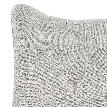 32" Gray and Black Tufted Boucle Lounge Chair HomeRoots