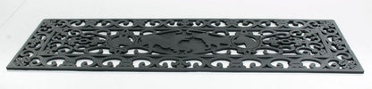 9" X 30" Black Rubber Dog Outdoor Door Mat