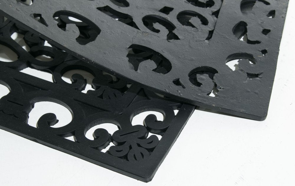 9" X 30" Black Rubber Dog Outdoor Door Mat — view 3