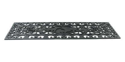 9" X 30" Black Rubber Dog Outdoor Door Mat
