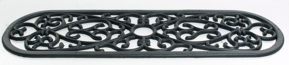 10" X 30" Black Rubber Outdoor Door Mat — view 1