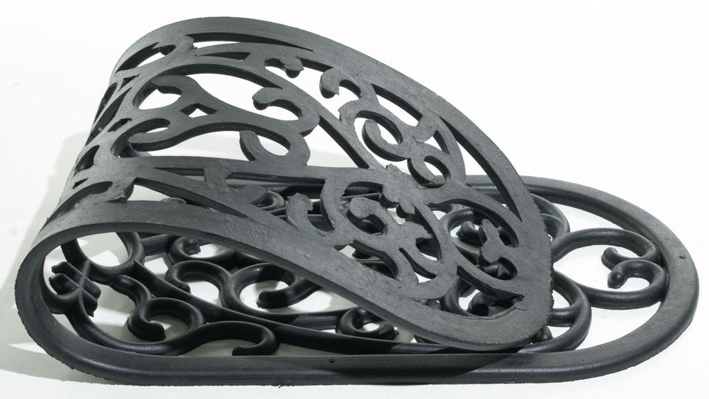 10" X 30" Black Rubber Outdoor Door Mat — view 2