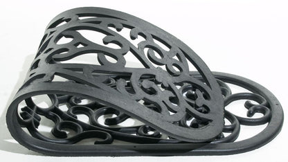 10" X 30" Black Rubber Outdoor Door Mat