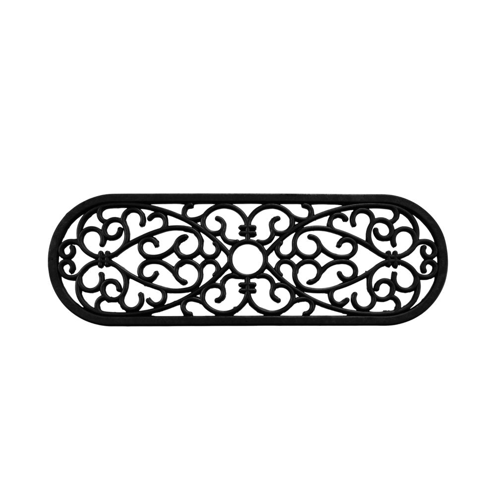 10" X 30" Black Rubber Outdoor Door Mat — view 4