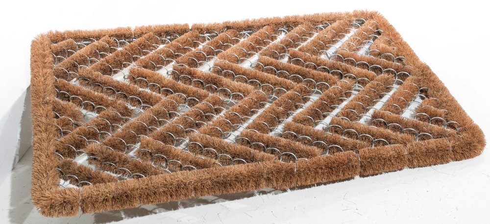16" X 24" Brown Coir Zig Zag Outdoor Door Mat — view 2