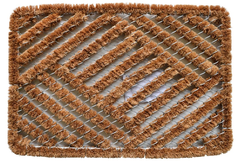 16" X 24" Brown Coir Geometric Outdoor Door Mat — view 4