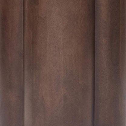21" Brown Solid Wood Quatrefoile Drum End Table HomeRoots